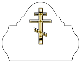 DARAY L 519 GD WT Gold Orthodox Cross White Background copy